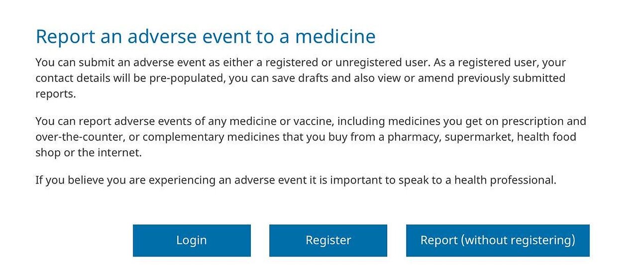 How to Report an Adverse Event following COVID-19 Vaccine on TGA website (Australia)