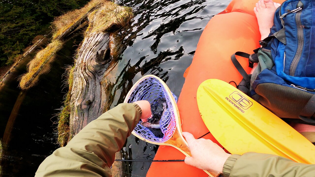 FREEZING FRIDGED WINDS! Trout Fishing in Early Spring on Low Mountain Lake!