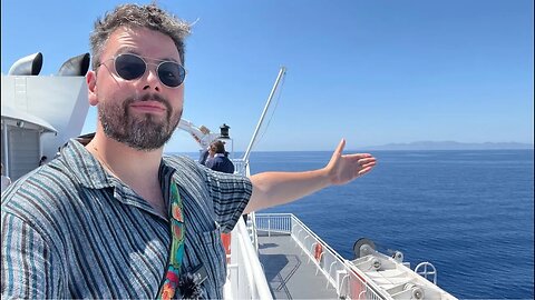 Greece LIVE: Ferry in the Aegean Sea