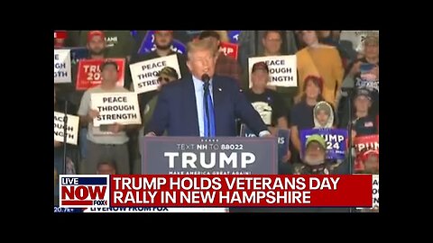 Trump holds Veterans Day rally in New Hampshire