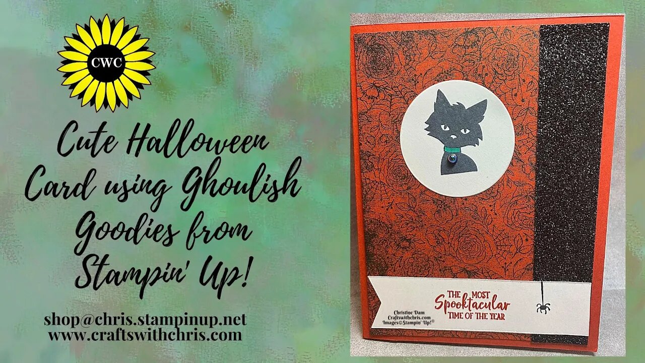 Cute Halloween Card using Ghoulish Goodies by Stampin' Up!