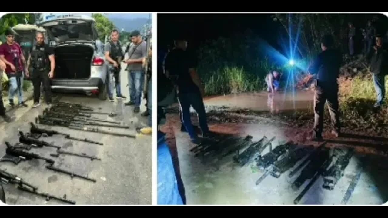 Armas do exército que foram roubada foram achadas