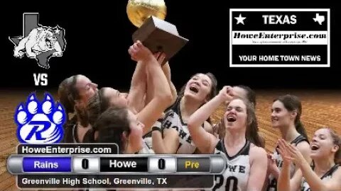 Howe Lady Bulldogs vs Rains Lady Wildcats, area basketball, Feb 21, 2020