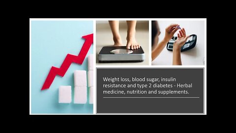 Weight Loss, Blood Sugar & Diabetes