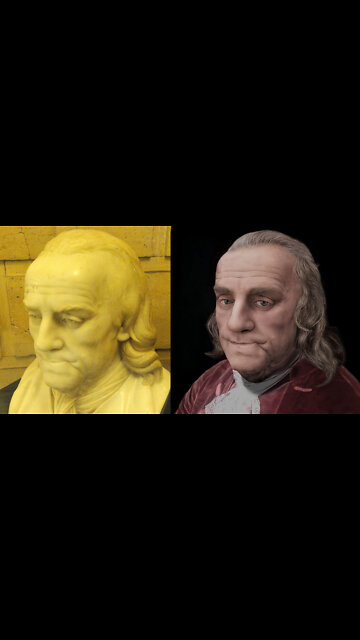 The Faces of Benjamin Franklin - Bust Facial Reconstruction
