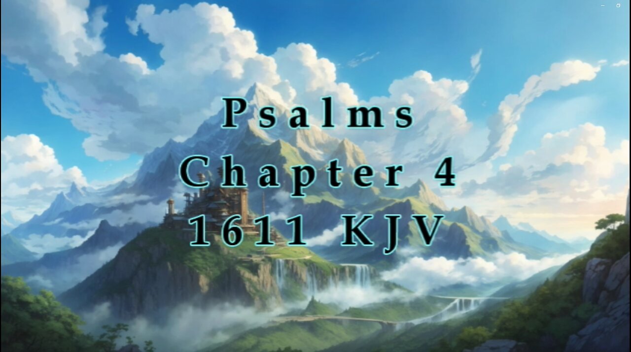 Psalms - Chapter 4 - 1611 - KJV