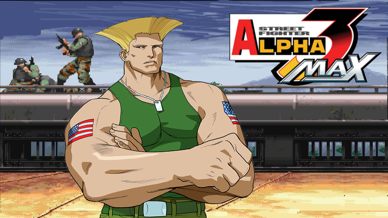 Street Fighter Alpha 3 Max [PSP] - Guile Gameplay (Expert Mode)