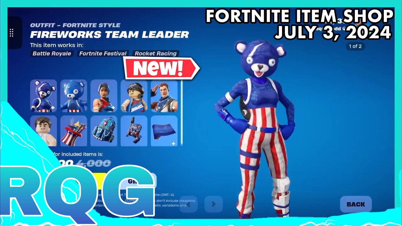 4TH OF JULY STUFF IS HERE! FORTNITE ITEM SHOP (July 3, 2024)