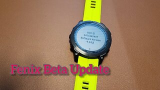 Quick look Garmin Fenix 7 Beta 9.24 arrived finally!