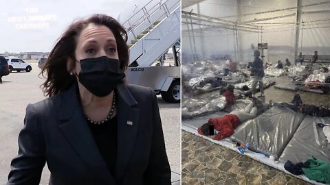 Kamala laughs and blames Trump when she was asked about visiting the border in crisis.