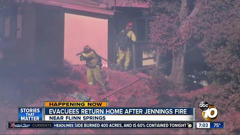 Jennings Fire 60% contained, holding at 400 acres