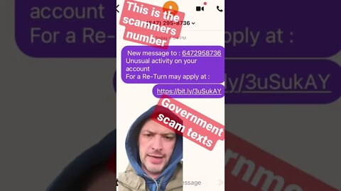 Scam text do not click on them.