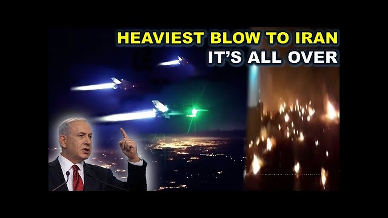 Direct Military Strike! Israeli Air Forces Hit Iran's Rear Air Base! Iran Jets Fleeing Desperately!