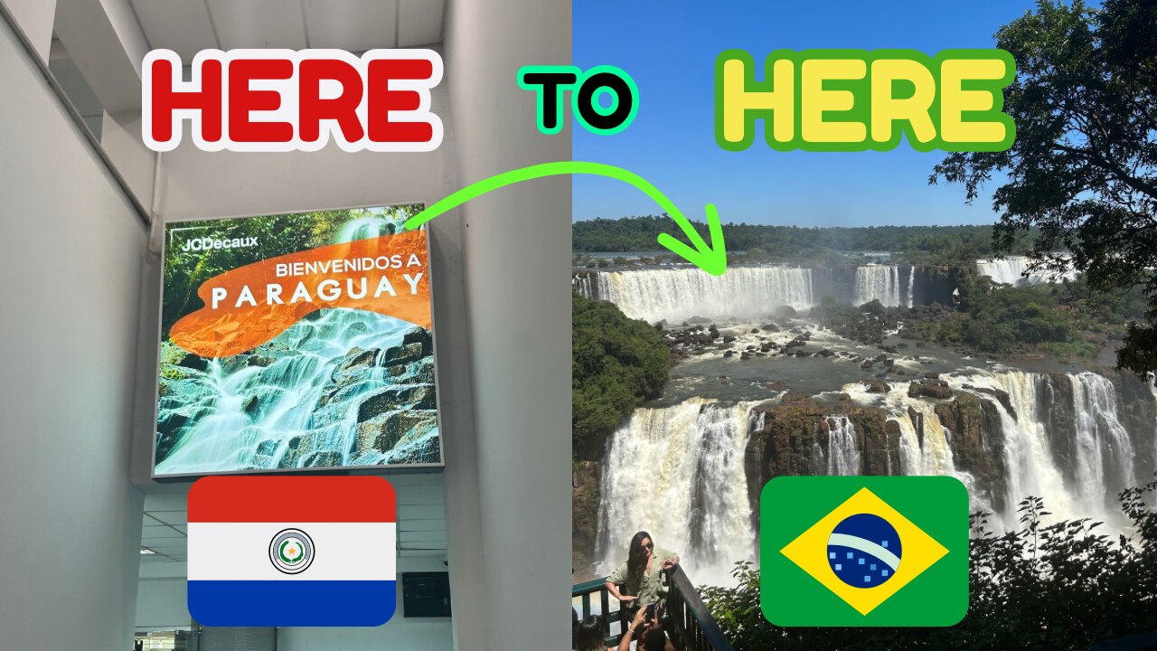 🇵🇾🇧🇷 How to get from ASUNCIÓN Paraguay to IGUAZU FALLS (Brazil) ✈️