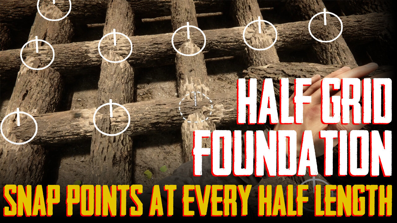 How to Build a Full HALF GRID FOUNDATION in Sons of the Forest