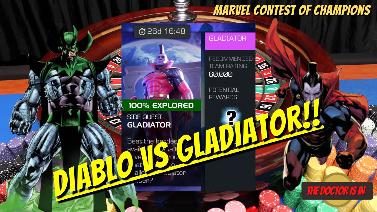 MCOC Gladiator's Gauntlet Side Quest Tier 9 How To Beat Gladiator With Diablo