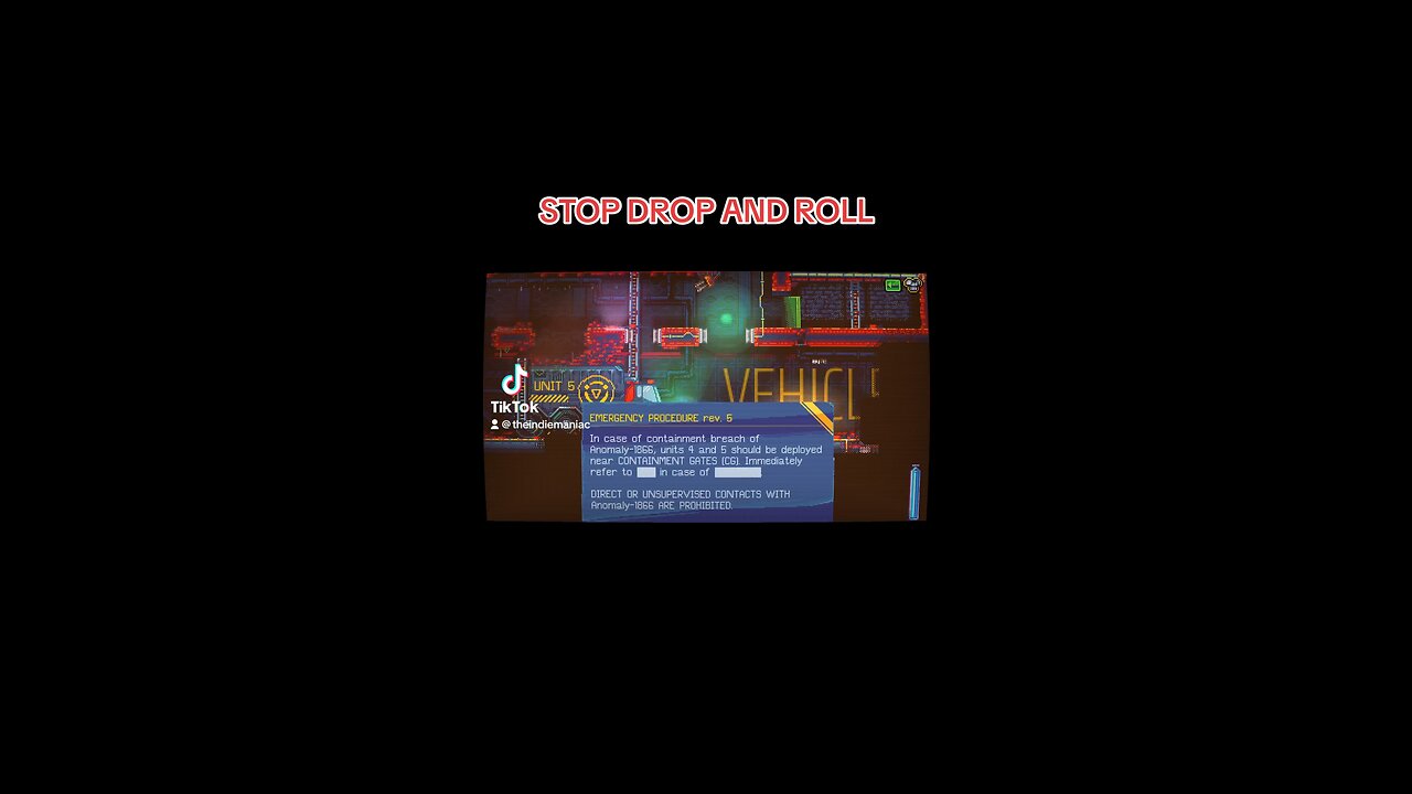 STOP DROP AND ROLL