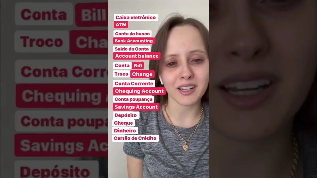 Como falar sobre a sua conta bancária em inglês?