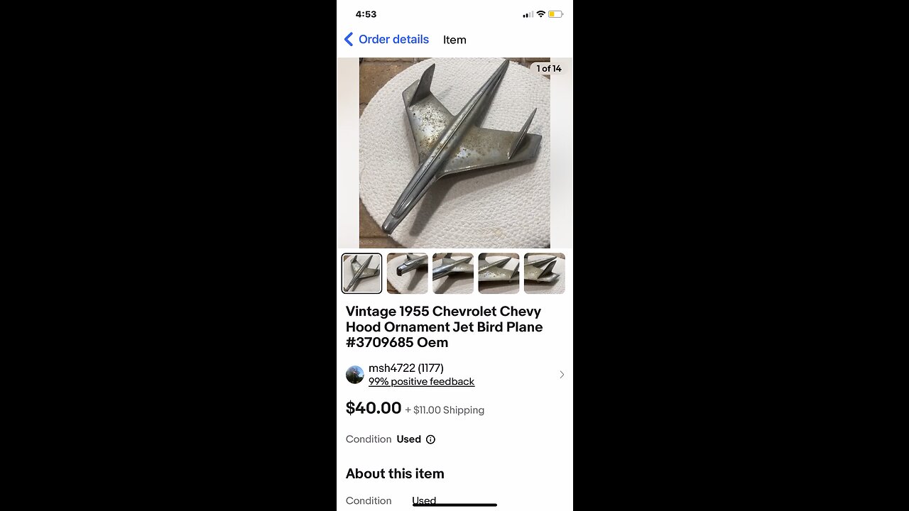 Antique Car parts on eBay sell