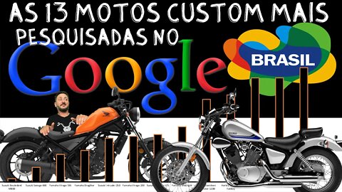 As 13 Motos Custom mais pesquisadas no GOOGLE BRASIL