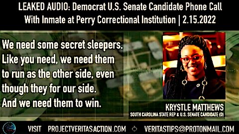 Leaked Call Between Prison Inmate And || Krystle Matthews Running For Senator Of South Carolina !!