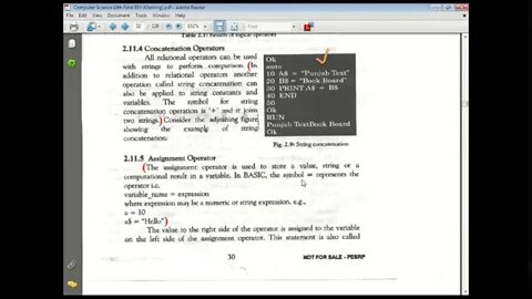 10th Computer Lecture4 Operators in BASICconcatenation, assignment and operator precedence