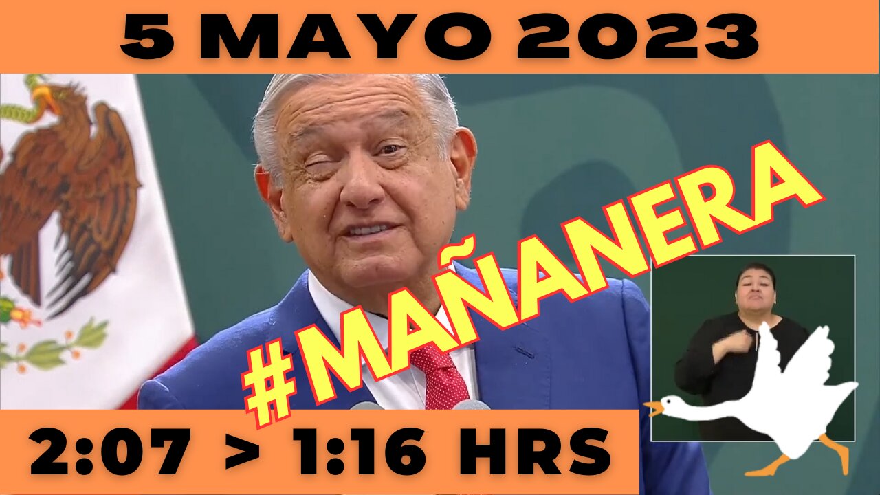 💩🐣👶 #AMLITO | Mañanera Viernes 5 de Mayo 2023 | El gansito veloz de 2:07 a 1:16.