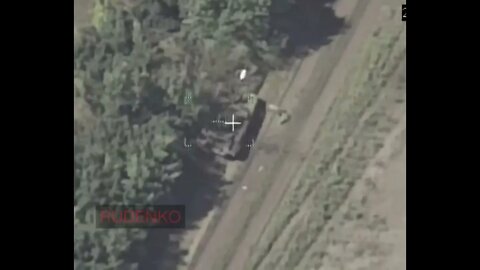 Kalmius artillery division in the area of Avdiivka destroys an enemy tank