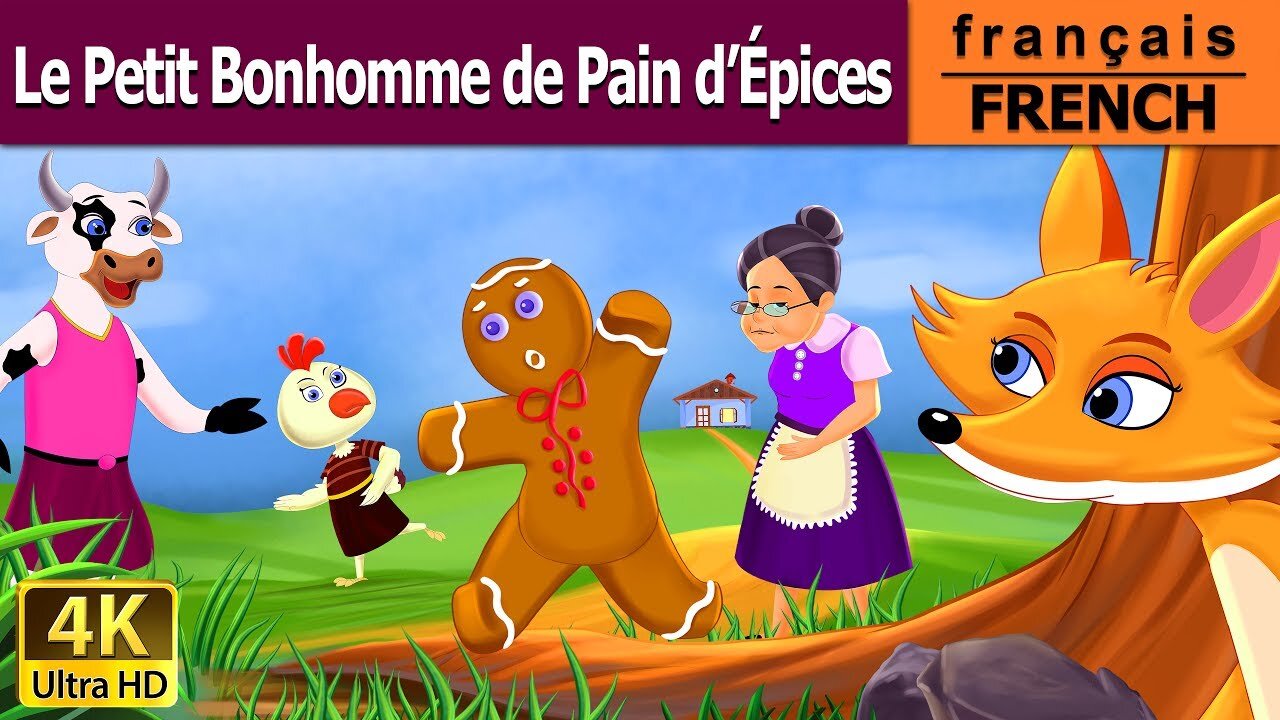 Le petit bonhomme de pain d'épices | Gingerbread Man in French