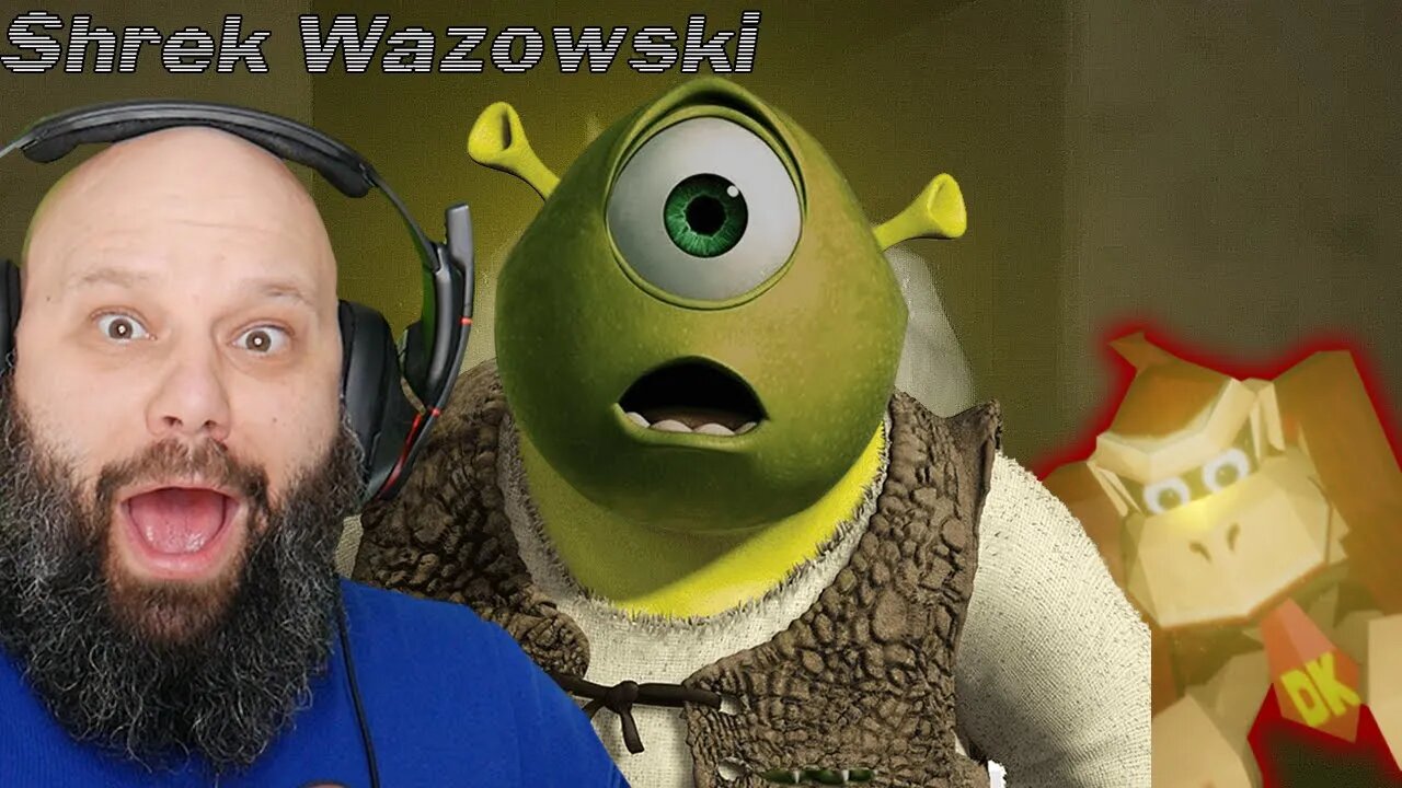 No, Donkey Kong, I'm Playin' With Shrek Wazowski! (Shrek and Donkey Kong Endings)