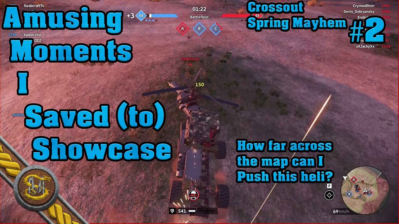 Swabcraft A. M.I.S.S. 2, Crossout 2 Spring Mayhem (2023) I bullied a downed helicopter in this one