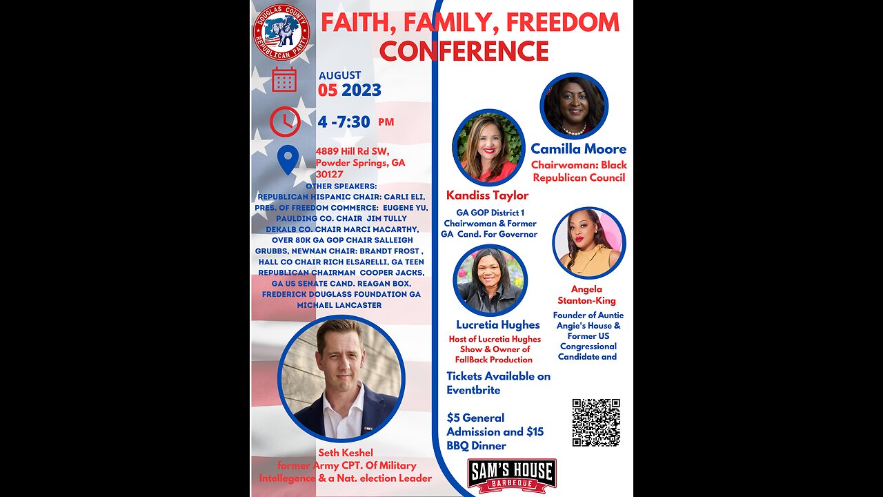 DCGOP | Douglas Co. Republican Party presents : The Faith, Family, & Freedom Conference 08-05-2023