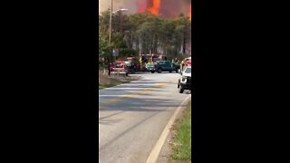 Owings Mills brush fire