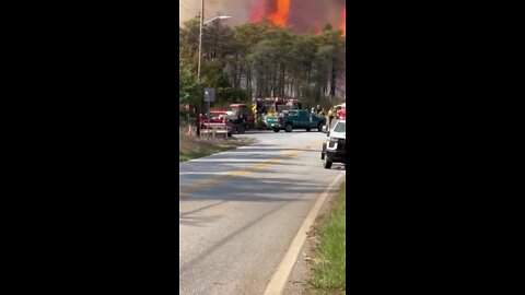 Owings Mills brush fire