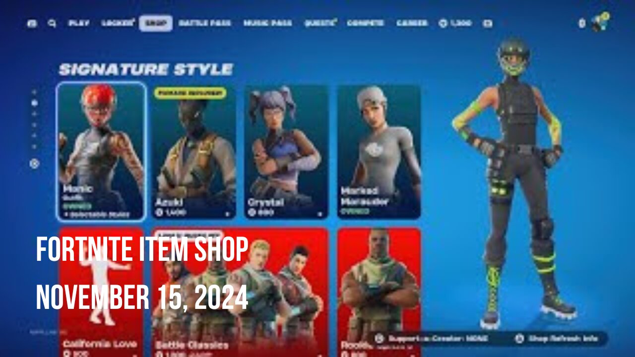 Fortnite Item Shop|November 15, 2024