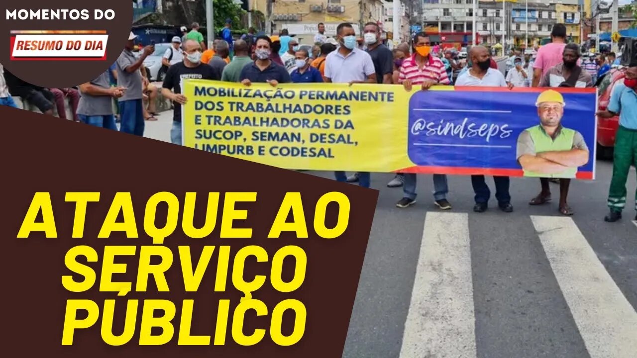 Manifestação dos servidores municipais contra o PLO 7/21 | Momentos do Resumo do Dia