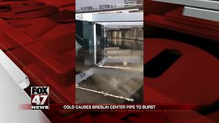 Cold temps probably the cause for pipe break at the Breslin