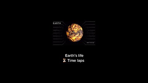 Earth’s 4.543 billion years life span in a 1 minute 😳