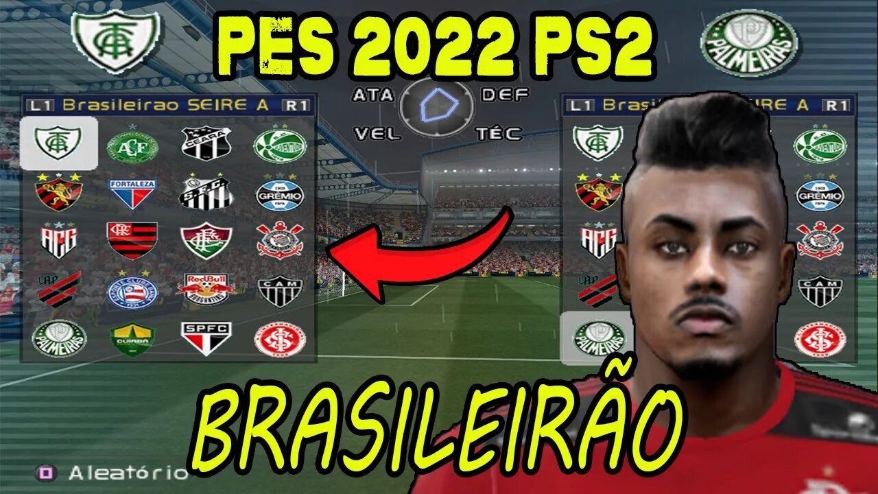 PES 2022 PS2 BRASILEIRÃO ATUALIZADO NOVEMBRO COM 2 NARRAÇÕES EDITOR MR GAMES