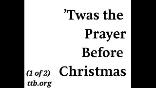 Twas the Prayer Before Christmas (Bible Study) (1 of 2)