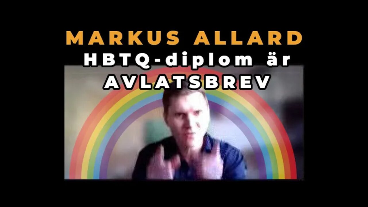 Allard: HBTQ-certifiering är avlatsbrev och kvacksalveri, SLUTA HYCKLA!