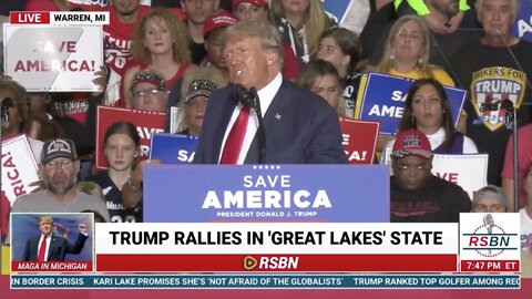 FULL SPEECH: PRESIDENT DONALD TRUMP SAVE AMERICA RALLY IN WARREN, MI 10/1/22