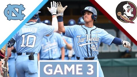 #20 Florida State vs North Carolina Highlights (GAME 3) | 2022 College Baseball Highlights