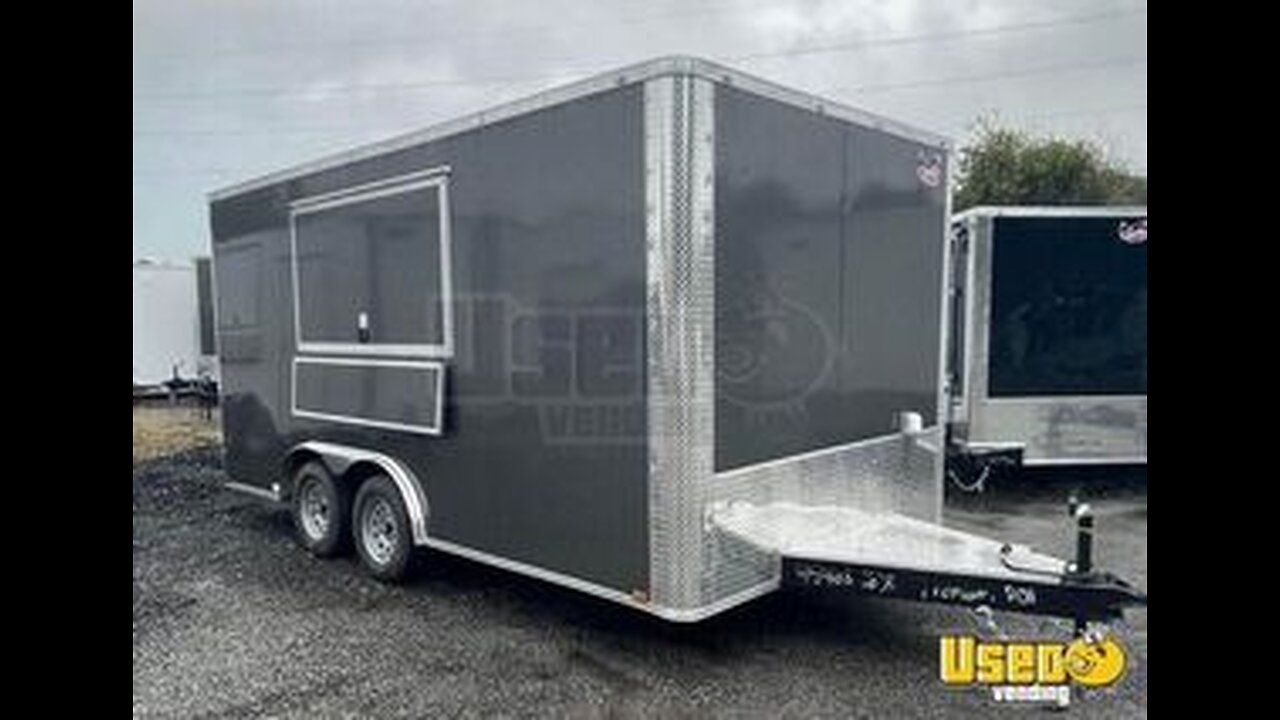 BRAND NEW 2023 - 8.5' X 16' Concession Trailer | Mobile Street Vending Unit for Sale in Georgia!