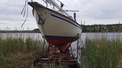 Putting the Ship to Water.