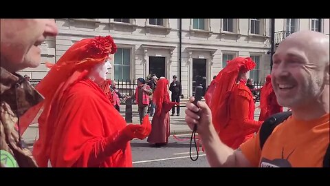 Accusing Extinction rebellion (The red Brigade) of being satanic #extinctionrebellion