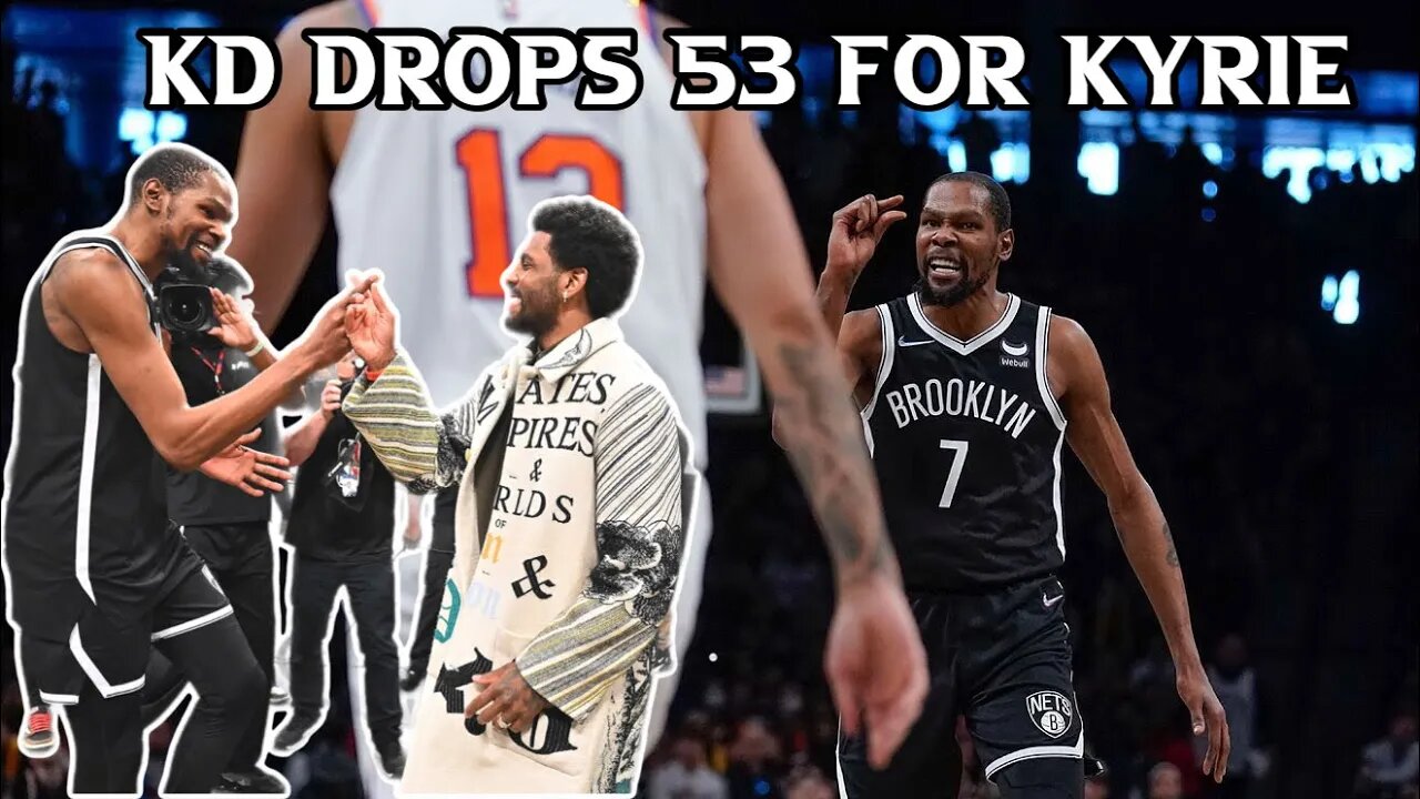 KD TRASH TALKING WHILE HE DROPS 53! KNICKS at NETS | FULL GAME HIGHLIGHTS REACTION