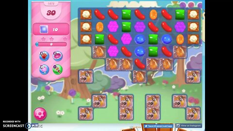 Candy Crush Level 1678 Audio Talkthrough, 2 Stars 0 Boosters