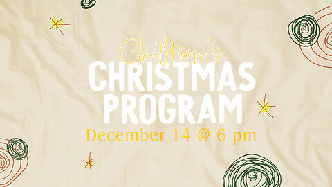 Children's Christmas Program