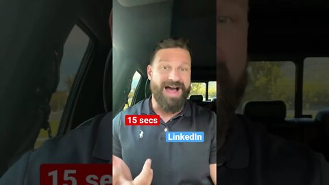 How to build a personal brand on LINKEDIN in 15 secs! #shorts